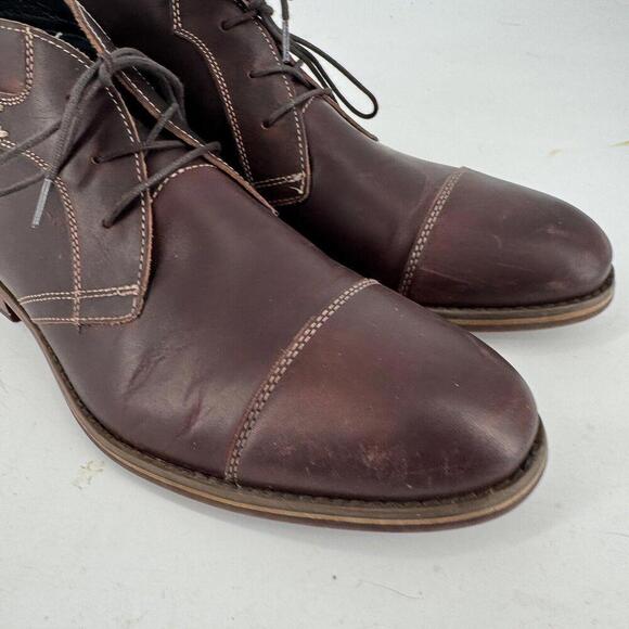 Johnston and Murphy boots mens 10.5 brown leather high top boots workwear office - Picture 4 of 8